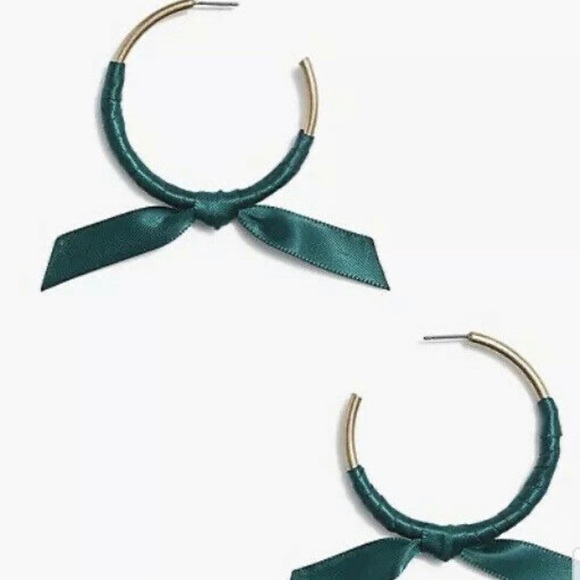 J. Crew Jewelry - J.Crew Ribbon Wrapped Hoop Earrings